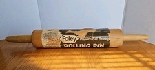 Vintage Foley Wooden Rolling Pin Precision Ball Bearing Oriinal Paper Sleeve Tag