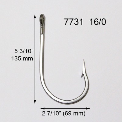 MARLIN 15 PCS SHARK FISHING HOOKS 7691S #6//0 BIG GAME STAINLESS STEEL TUNA