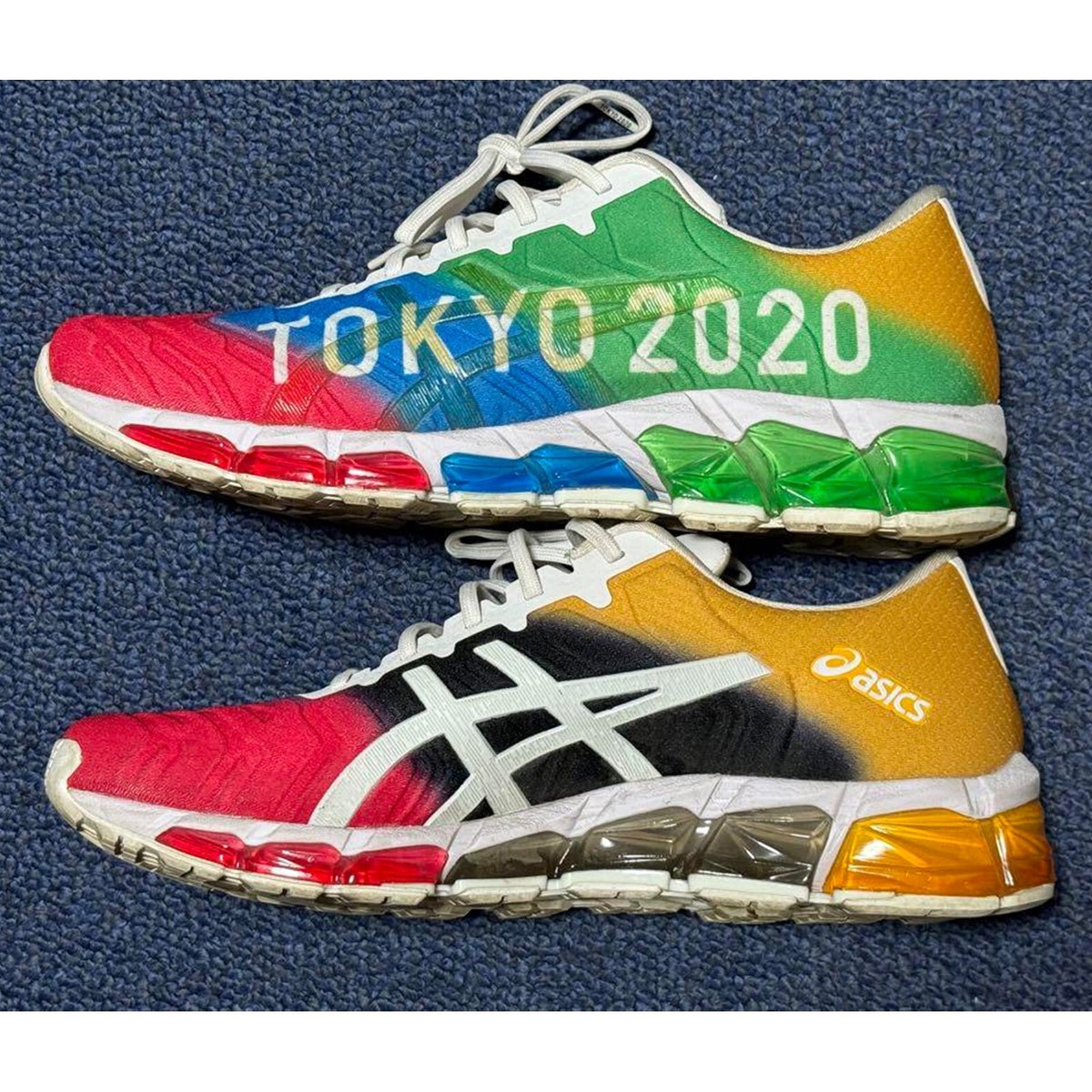 新品 ASICS GEL-QUANTUM 360 5 マルチカラー 東京五輪2020 オリンピック シューズ 27cm ASICS GEL-QUANTUM 360 5 US9 Tokyo 2020 Olympic Sneakers Running