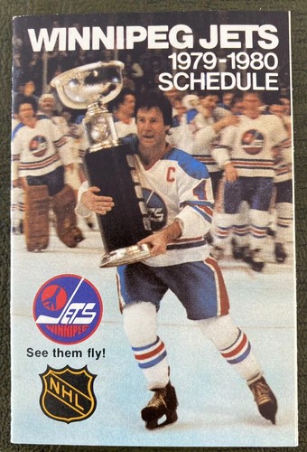 1979-80 Winnipeg Jets Pocket Schedule **High Grade