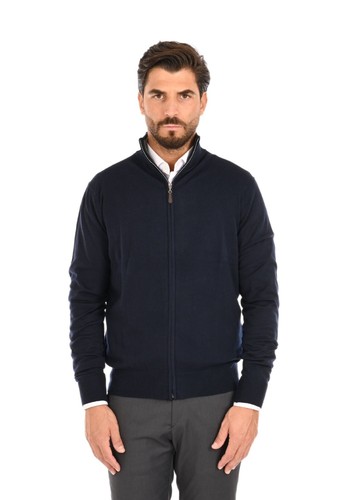 Cárdigan de Hombre Suéter Lana Cachemir Chaqueta con Cremallera Invierno - Imagen 22 de 38
