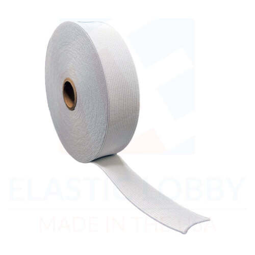 1,25 Zoll (32 mm) weiß gestrickt elastisch - hergestellt in den USA" - Bild 6 von 9