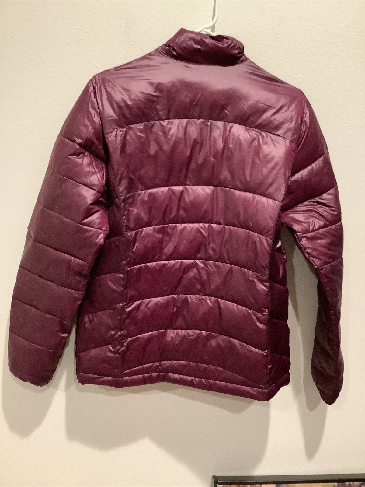 women’s Stone New York puffy wine colored jacket M, 2 zip pockets eBay