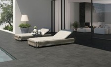 Natural Black Porcelain Block Paving 20mm Outdoor Patio Driveway 1m2 Collected