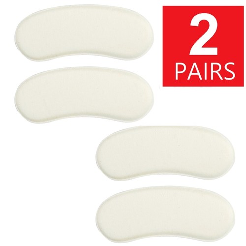 2 Pairs Fabric Shoe Pads Cushion Liner Grip Back Heel Inserts Insoles - Picture 10 of 11