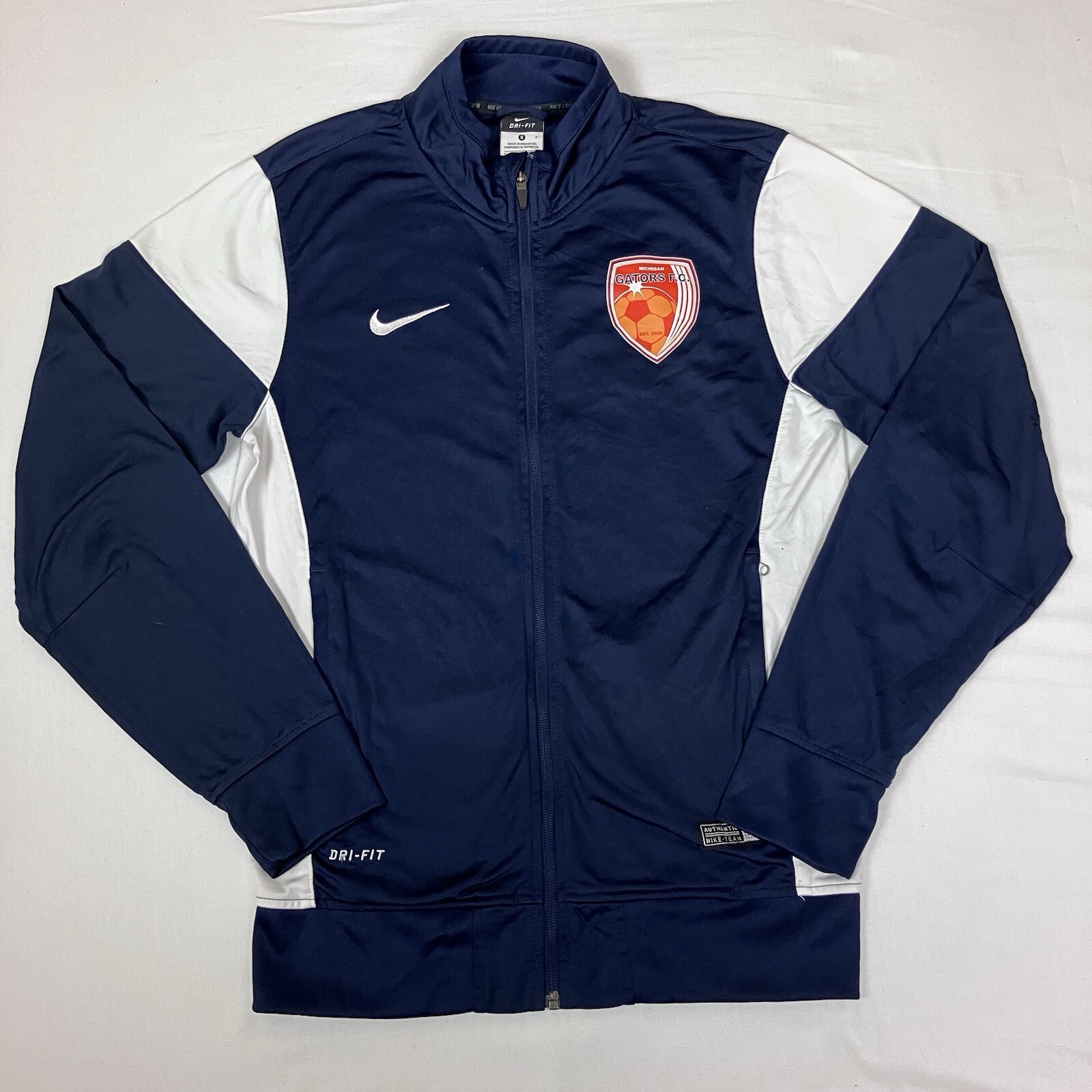 SACAI X NIKE Nike Dri Fit Michigan Gators FC Football Track Jacket adulto taglia S blu full zip