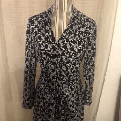 Robe Donna Morgan Noir Et Blanc Imprimé Caviar - Taille 10 - Faux Wrap - Neuf Avec Étiquettes