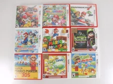 Nintendo 3DS EMPTY REPLACEMENT CASE LOT of 9 NO GAMES Mario Luigi Yoshi