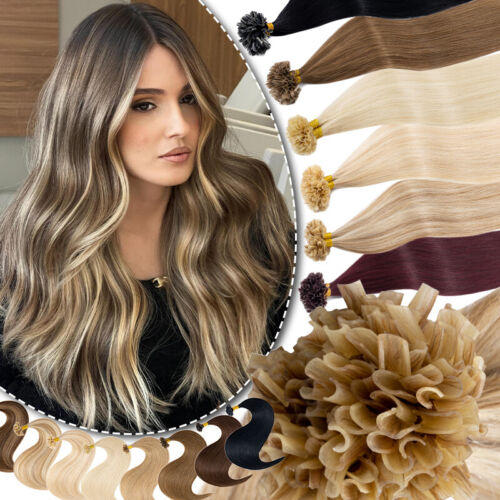 CLEARANCE Thick 1g/s Nail U Tip Keratin Fusion Real Remy Human Hair Extensions
