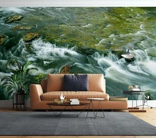 3D Wild Stream O576 Wallpaper Wall Murals Removable Wallpaper Sticker Eve