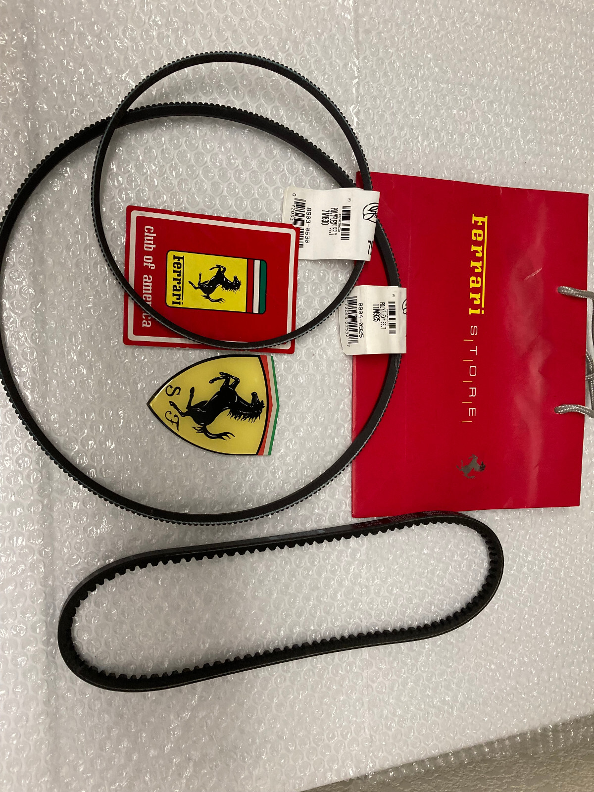 1984-1985-308 -328-Gts- Ferrari Mondale V8  Qv Models belt Kit Oem Part.