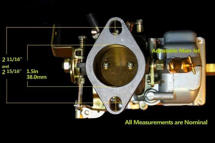 1933 1967 Pontiac Chevrolet Buick Olds 1bbl Replacement Carburetor Universal - Image 4 of 4
