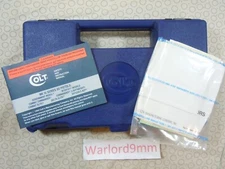 COLT 1911 MKIV SERIES 80 PISTOL OLD STYLE FACTORY HARD CASE + MANUAL.