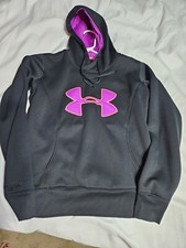 Women's Under Armour Cold Gear Hooded Sweatshirt Size S Semi-fitted