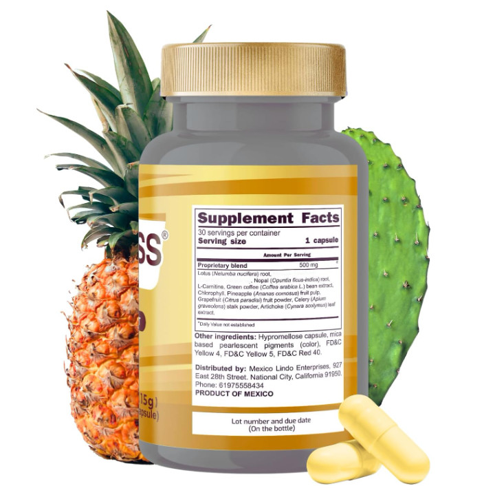 Bypass BPRI Gold & blue capsules green tea ginger leaf aloe vera bypas dietary 2