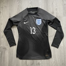 England Black Goalkeeper Shirt Nike #13 Player Issue Medium