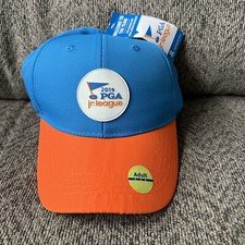 Pga Jr League Golf Hat 2019 Adjustable New with Tags Hook N Loop Adult Size