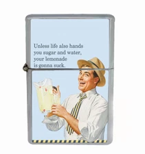 Lemonade Gonna Suck Rs1 Flip Top Oil Lighter Wind Resistant 