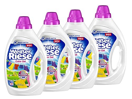 Weißer Riese Color Gel, Buntwaschmittel, für Buntwäsche, recycelbar, 4x 22 WL - Bild 1 von 6