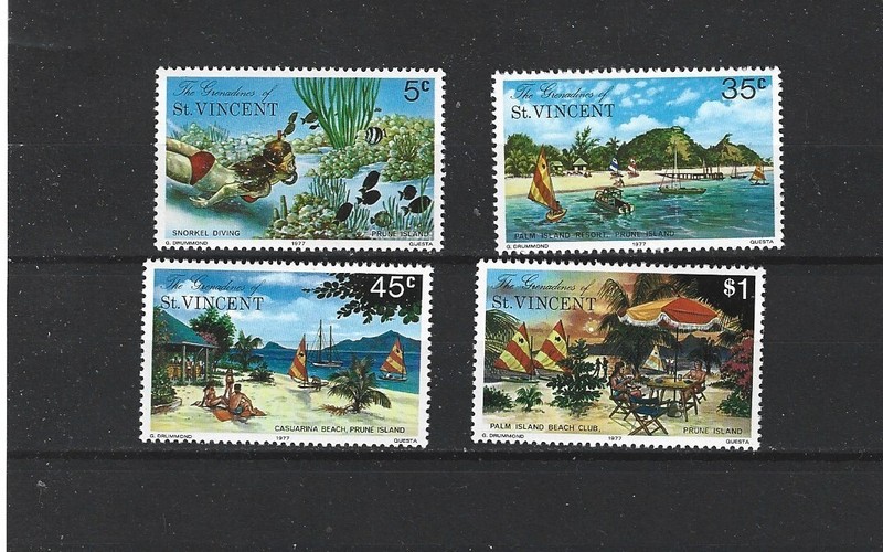ST. VINCENT GRENADINES #'S123-126 MINT NH VF
