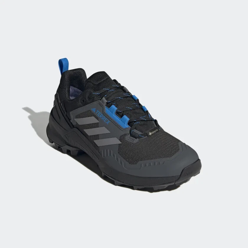 adidas TERREX SWIFT R3 GORE TEX HIKING SHOES in Core Black Grey Three Blue