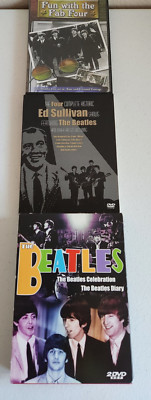BEATLES Lot Of 3 DVD collections 5 Discs in all: Celebration/ Diary, Ed Sullivan