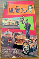 Rare! Vintage 1966 The Munsters Grandpa Casket Car Won The Race, Dell Comic Book