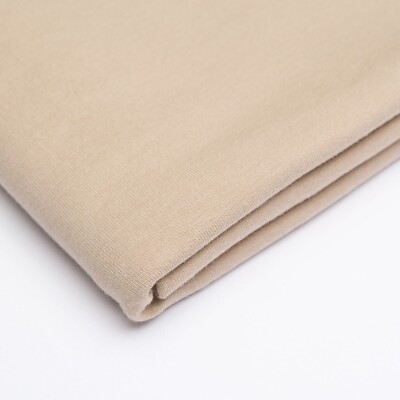 Stoff UNI Sweat French Terry Sommersweat Beige Milchkaffee 170cm breit