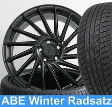 19" ABE Keskin KT17 Schwarz Winterradsatz 235/35 für VW Passat 3C MJ 2011-2014