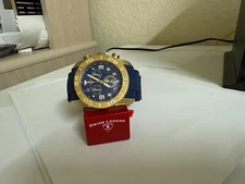 SWISS LEGEND COMMANDER 20067 Yellow gold tone CHRONOGRAPH WATCH