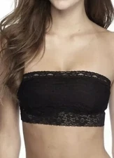 Free People Women’s Black Lacey Bandeau Bralette Bra Size XS X Small New W Tags