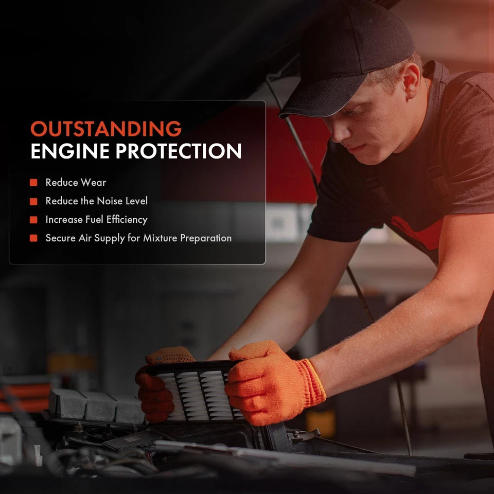 2x Engine Air Filter for Chevrolet Impala 2012-2013 Impala Limited 14-16 V6 3.6L - Image 3 of 4