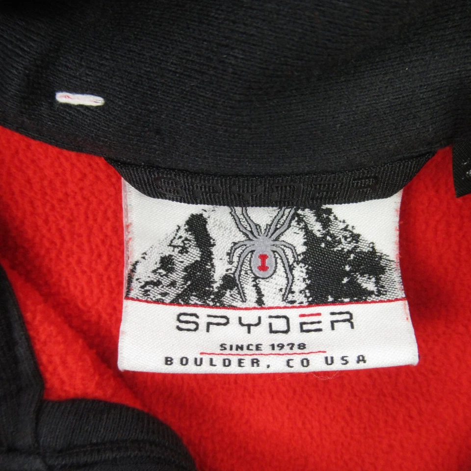 Suéter Spyder Para Hombre Pequeño Manga Larga 1/4 Cremallera Pullover Esquí Foto 4 de 4