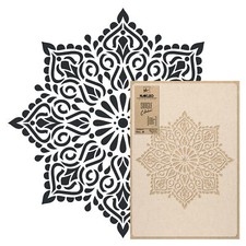 PLASTIC Wall STENCIL Template // 17.7"x25.6" or 25.6"x37.4" // SQUARE MANDALA