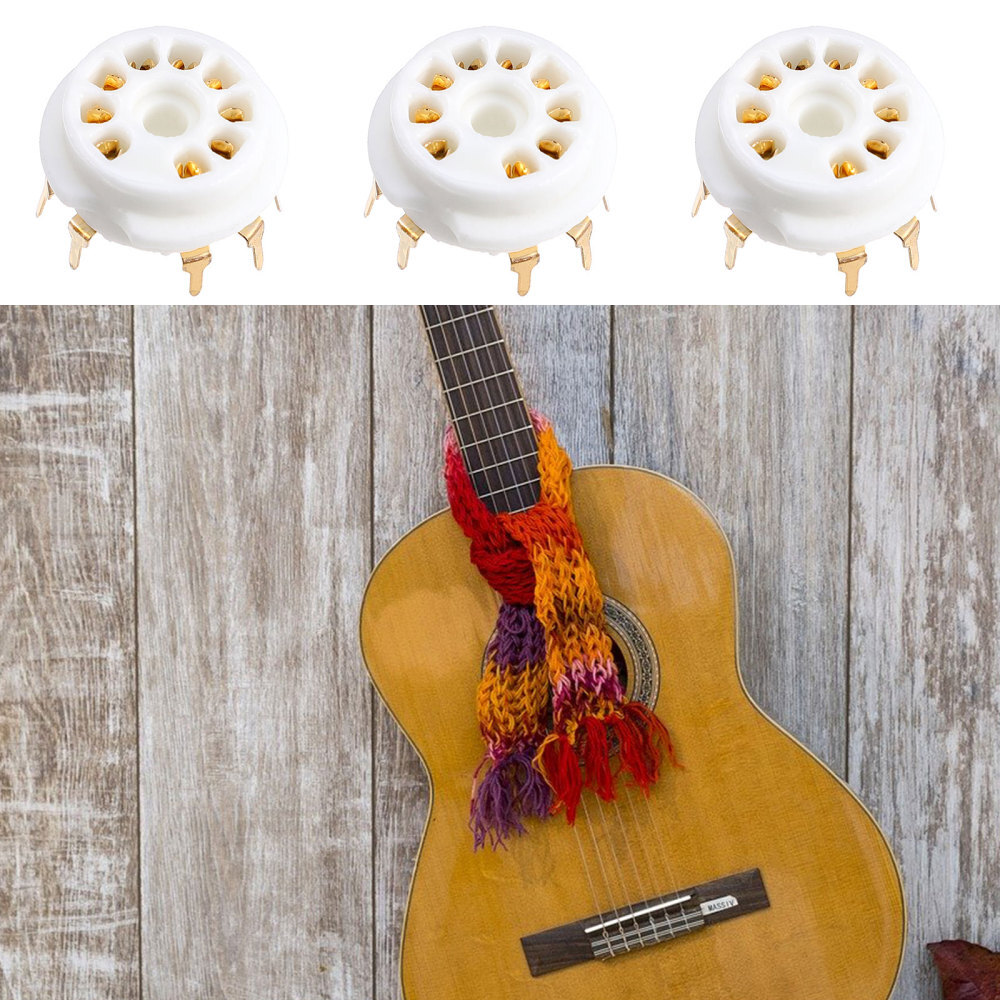 4 Pcs 9 Pin Socket Ninepin Tube Holder Electronic Ceramics eBay