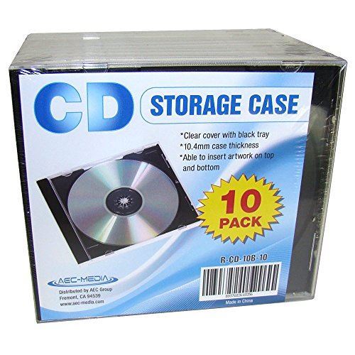 10.4mm Jewel Case w/Black Tray, 10 pcs - Picture 1 of 1
