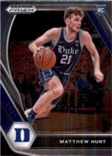 2021-22 Prizm Draft Picks Matthew Hurt Rookie Duke #34