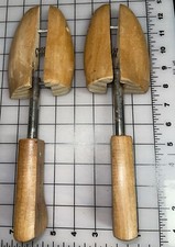 VTG Wooden Shoe Keepers Rochester NY No.3 Mohawk Split Toe Adjustable
