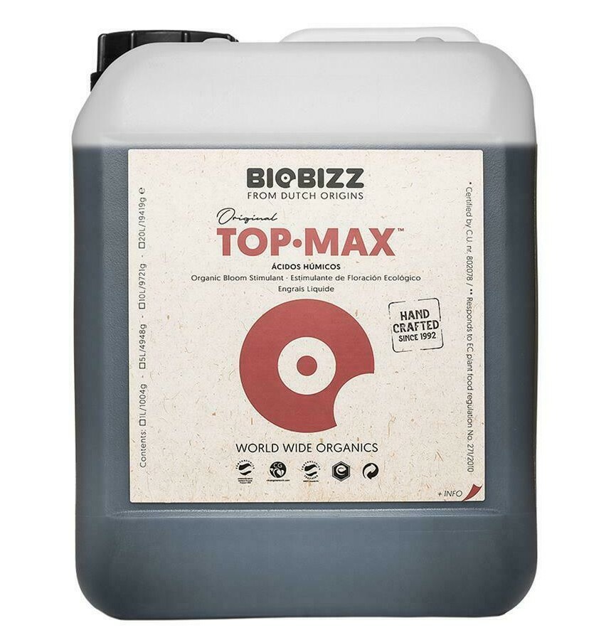 Biobizz Topmax 5L - Organic Plant Flowering Boost Top Max 5 Litres