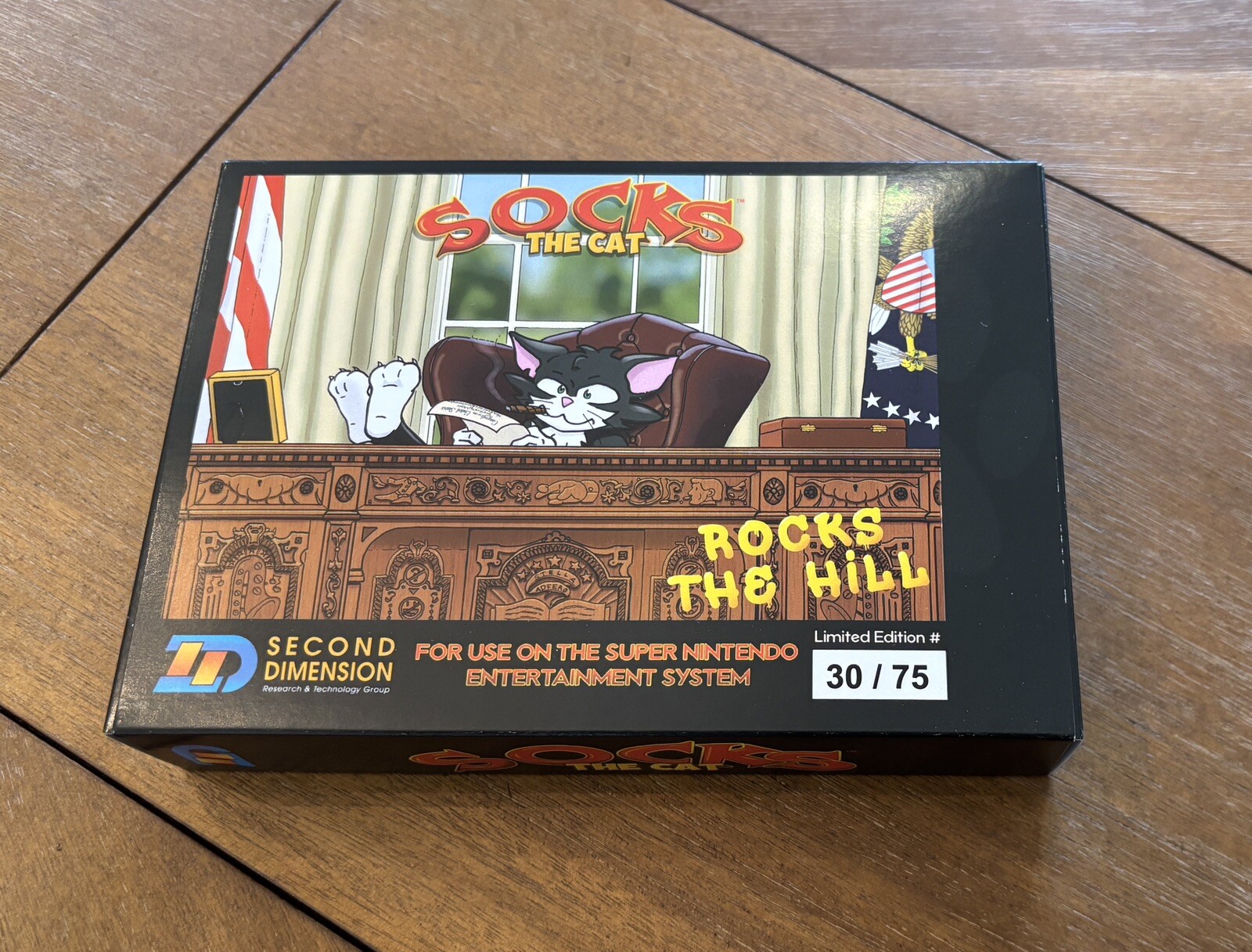 Socks the Cat Rocks the Hill SNES Super Nintendo Kickstarter Limited Edition-image