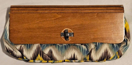 Sondra Roberts Wood Clutch