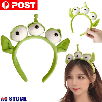 1/3x Toy Story Alien Green Headband Eyeball Monster Plush