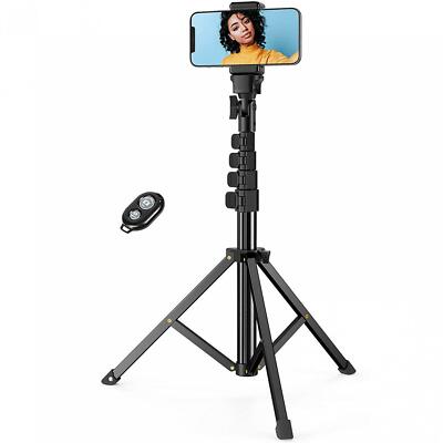 67 inch ALUMINUM TRIPOD SELFIE STICK WIRELESS REMOTE SHUTTER CELL PHONE STAND