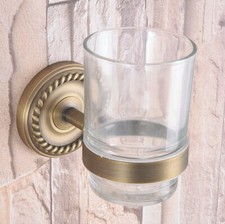 Wall Mount Antique Brass Bathroom Accessories Toothbrush Holder Tooth cup holder
