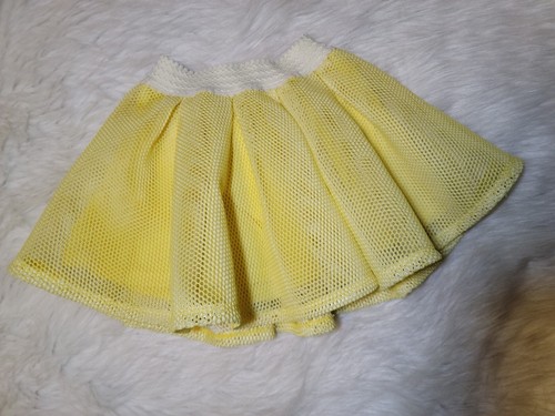 Hannah Banana Yellow Net Style Full skirt lined Fun Girls Skirt Size 6 - Picture 5 of 7