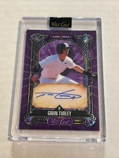 2024 WILD CARD 5 CARD DRAW GAVIN TURLEY 284 PURPLE ROOKIE AUTO YANKEES SSP