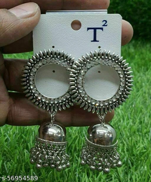 Beads jhumka earrings outlet