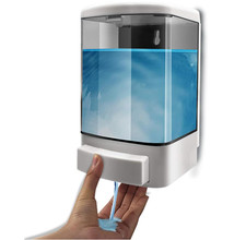 1000ML Wall Mount Soap Dispenser Manual Bathroom Kitchen Hotel Shampoo