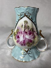 Vanity Hatpin Holder Limoges Beautiful Floral Design Vintage