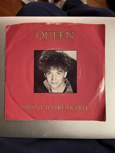 QUEEN I Want to Break Free 45 w/ps 1984 JOHN DEACON